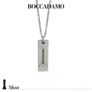 Boccadamo - Collana Con Pendente - Acciaio - Zirconi