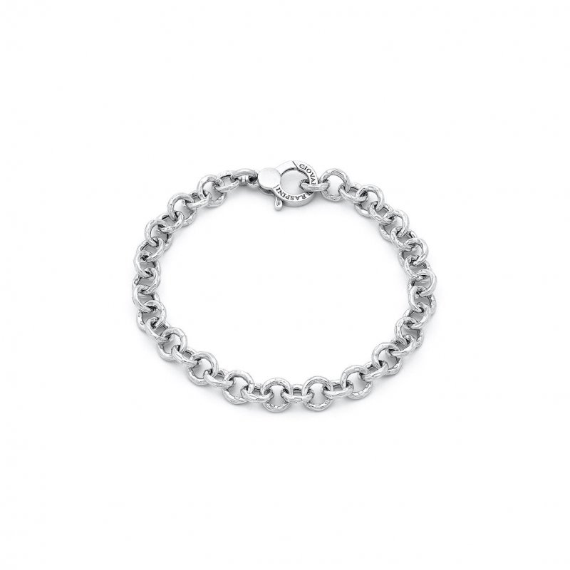 Giovanni Raspini - Bracciale Maglia Martellata - Argento