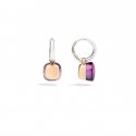Pomellato - Orecchini Nudo - Oro Bianco E Rosa