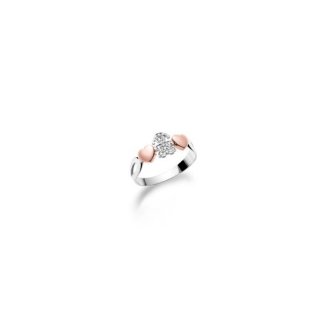 Le Bebé - Anello Girocuore - Oro Bianco - Diamanti