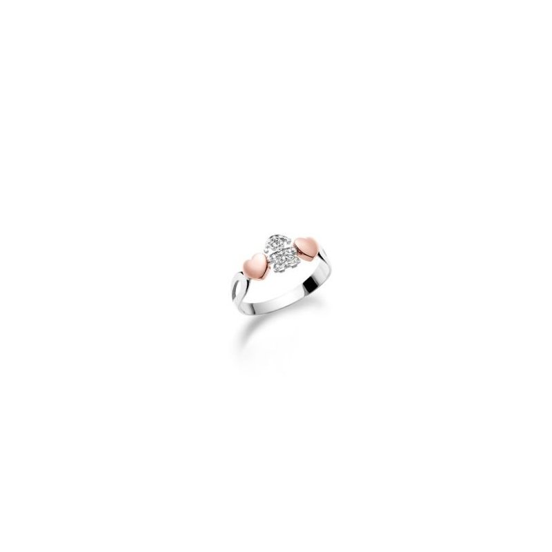 Le Bebé - Anello Girocuore - Oro Bianco - Diamanti