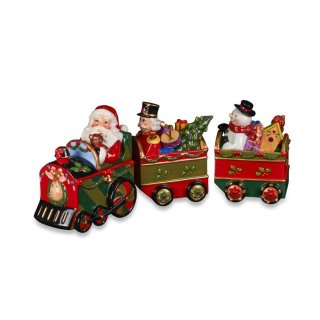 Henriette - Trenino Babbo Natale - 3Pz. C/Coperchi