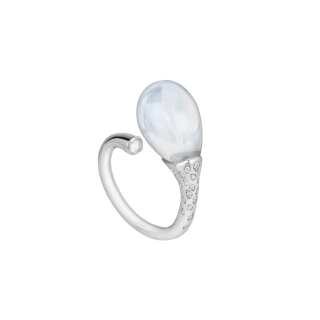 Chantecler - Anello Joyful - Oro Bianco - Diamanti