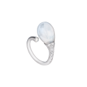 Chantecler - Anello Joyful - Oro Bianco - Diamanti