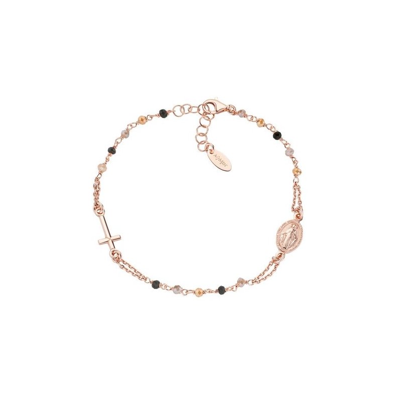 Amen - Bracciale Rosario - Argento - Cristalli