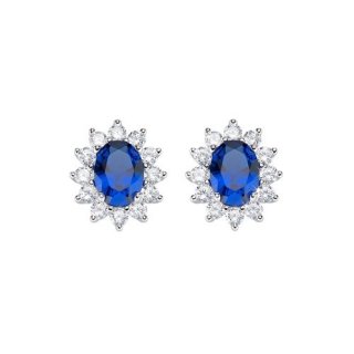 Orecchini Royal Lady Zircone Blu