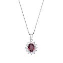 Collana Royal Lady Zircone Rubino
