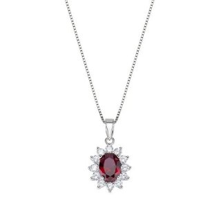 Collana Royal Lady Zircone Rubino
