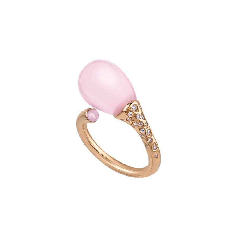 Chantecler - Anello Joyful - Oro Rosa - Diamanti