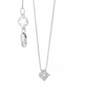 Collana Donna Gioielli Comete Rose Di Diamanti