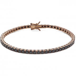 Bracciale Tennis Uomo Argento 925 Gioiello Comete Tennis