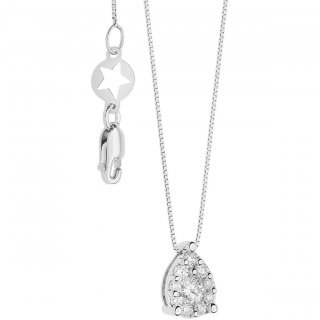Collana Donna Gioielli Comete Rose Di Diamanti