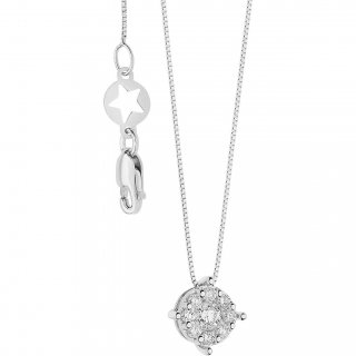 Collana Donna Gioielli Comete Rose Di Diamanti