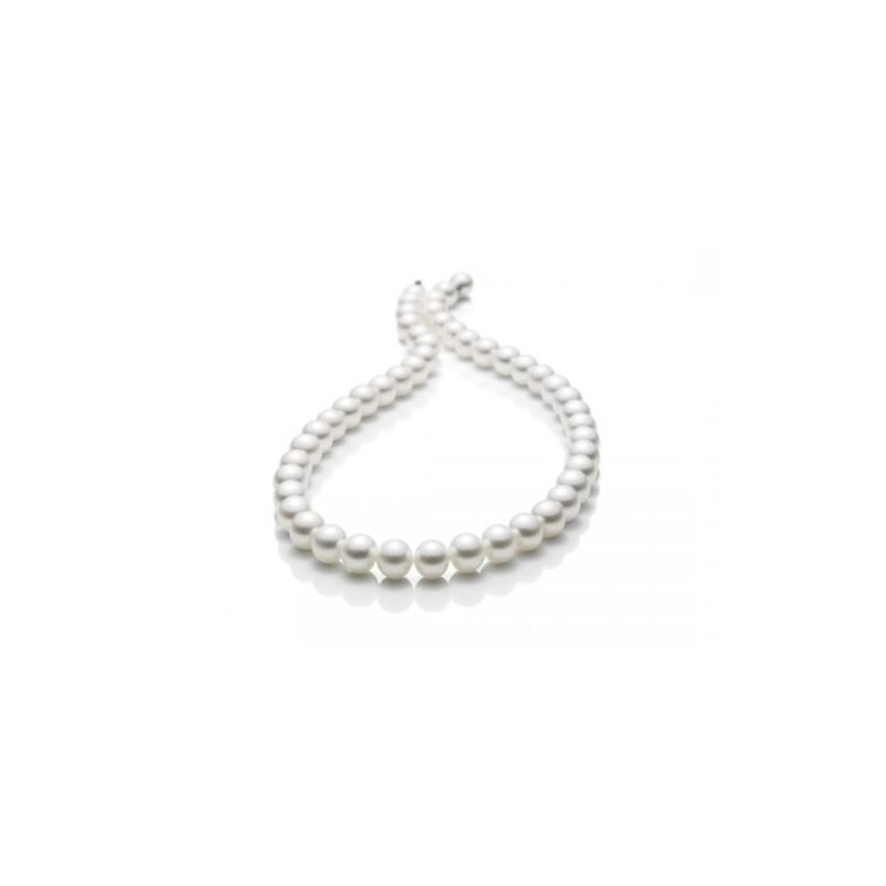 Miluna - Collana Donna - Oro Bianco - Perla