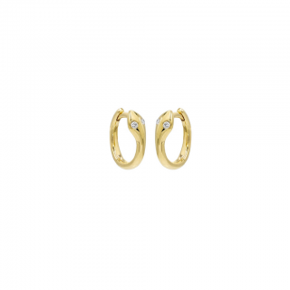 Laura Pjewels - Orecchini Serpente - Argento, Perle