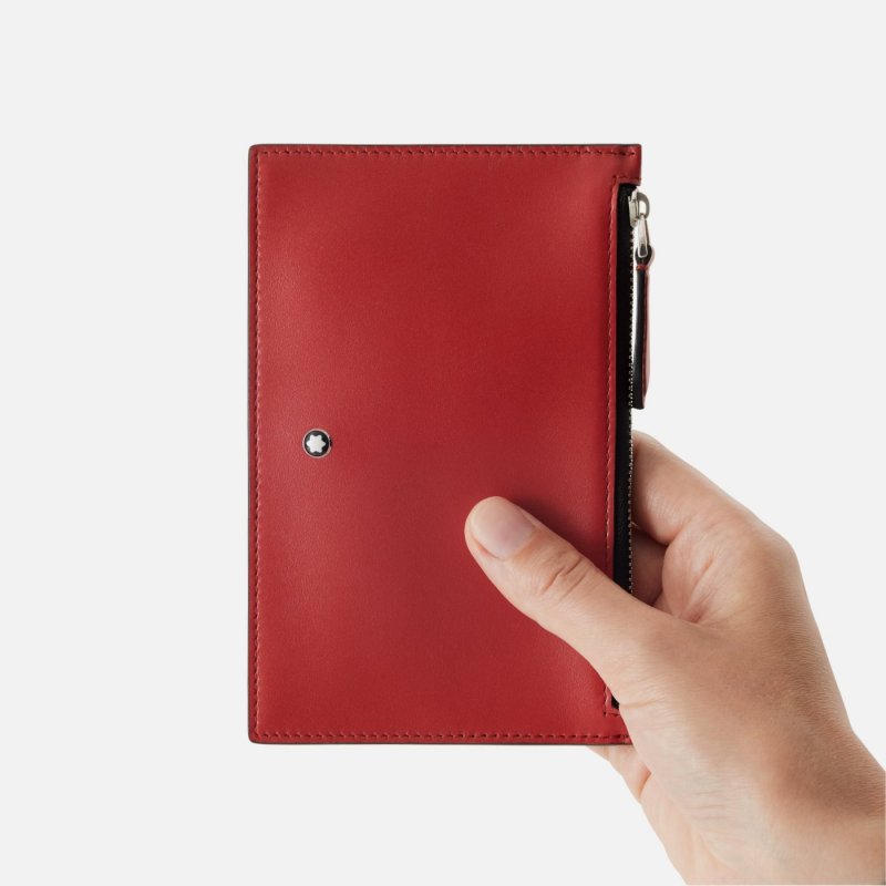 Montblanc - Porta Carte Meisterstück - Rosso - Pelle