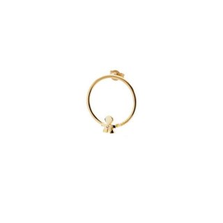 Le Bebe' - Mono Orecchino Bimbo - Oro Giallo - Diamante