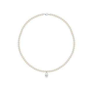 Le Bebe' - Collana Bimba - Oro Bianco - Perle