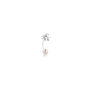Le Bebe' - Mono Orecchino Bimbo - Oro Bianco - Perla