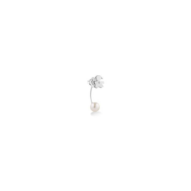 Le Bebe' - Mono Orecchino Bimba - Oro Bianco - Perla