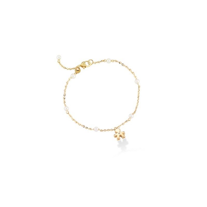 Le Bebe' - Bracciale Bimbo - Oro Giallo - Perle