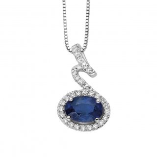 Donna Oro - Fantasy Pendant - Sapphire - Diamonds