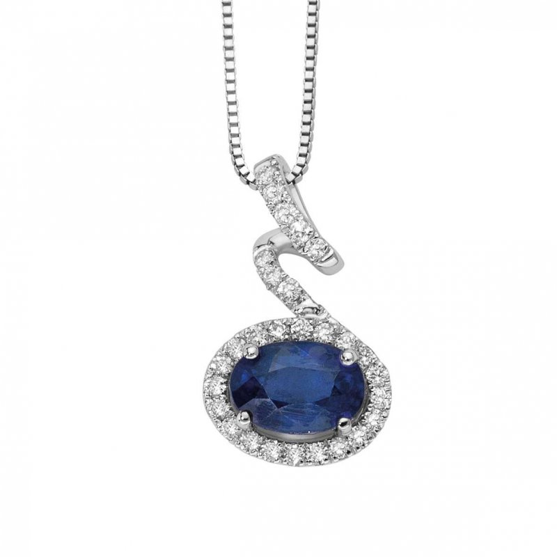 Donna Oro - Fantasy Pendant - Sapphire - Diamonds