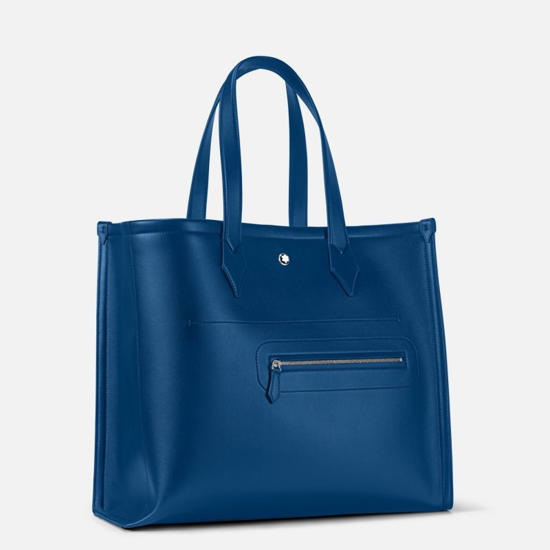 Montblanc - Tote Bag Meisterstück - Cobalto - Pelle