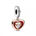 Pendente Cuore Splendente con Pietra