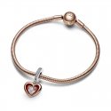 Pendente Cuore Splendente con Pietra