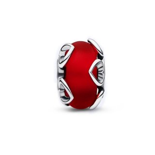 Vetro di Murano Rosso e Cuori