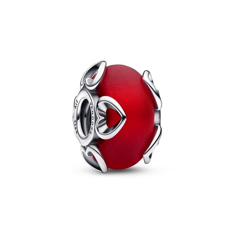 Vetro di Murano Rosso e Cuori