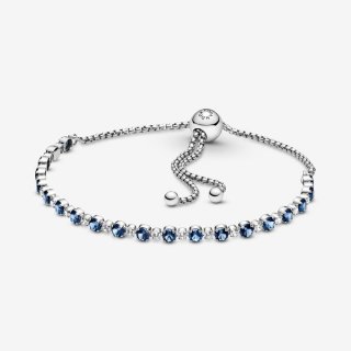 Bracciale Tennis Pandora Blu Con Chiusura Regolabile 599377C01