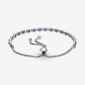 Bracciale Tennis Pandora Blu Con Chiusura Regolabile 599377C01