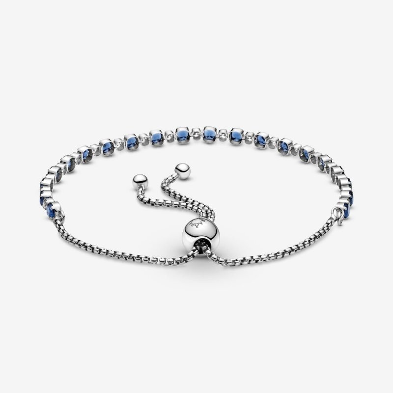 Bracciale Tennis Pandora Blu Con Chiusura Regolabile 599377C01