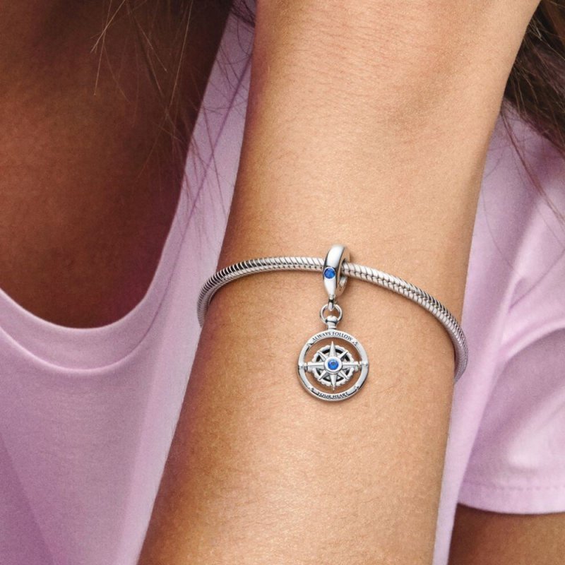 Charm Pendente Pandora Bussola “Always Follow Yout Heart” 790099C01
