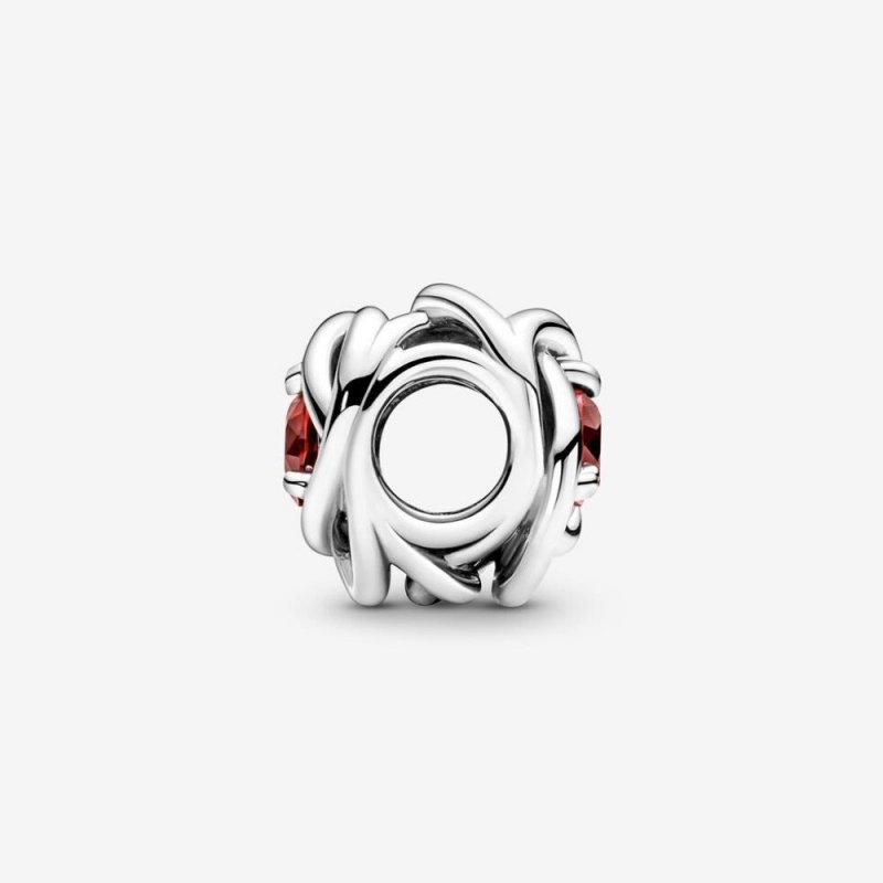 Charm Pandora Cerchio Eterno Rosso 790065C01