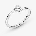 Anello Pandora Con Solitario A Cuore Obliquo Incolore 199267C02
