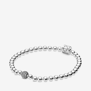 Bracciale Pandora Sfere Luminose E Pavè 598342Cz