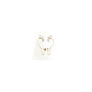 Deliguoro - Ear Cuff Luce - Ottone - Cristalli