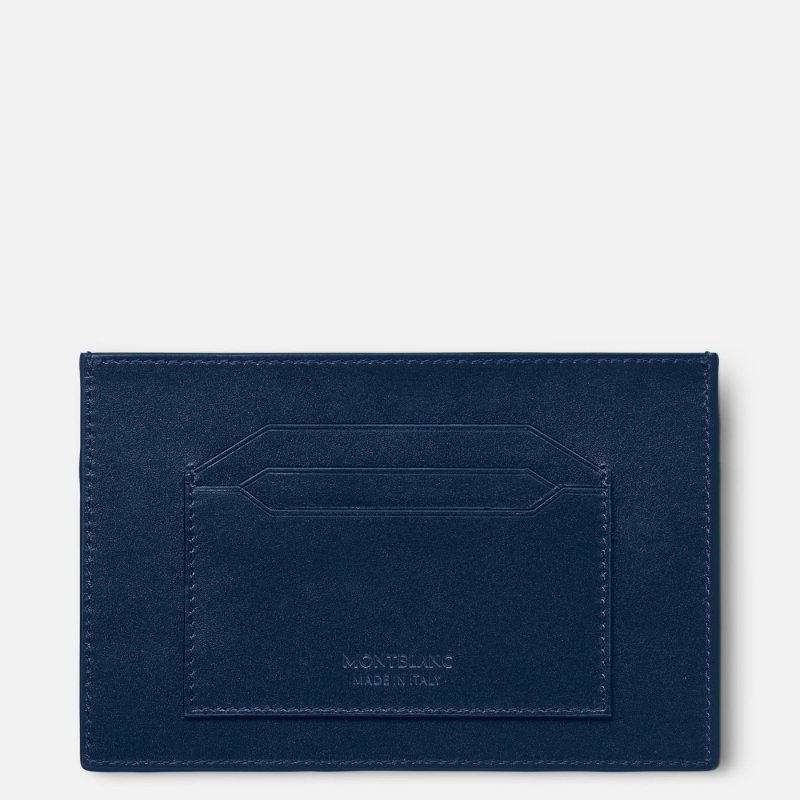 Montblanc - Porta Carte Meisterstück - Blu - Pelle