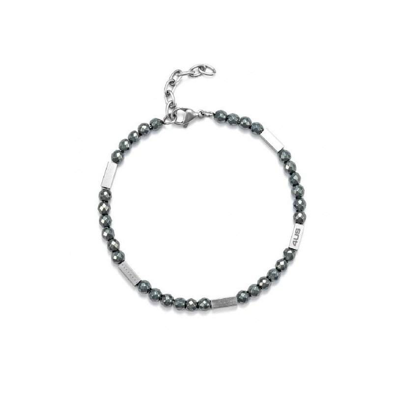Bracciale 4US Cesare Paciotti ematite uomo 4UBR5625