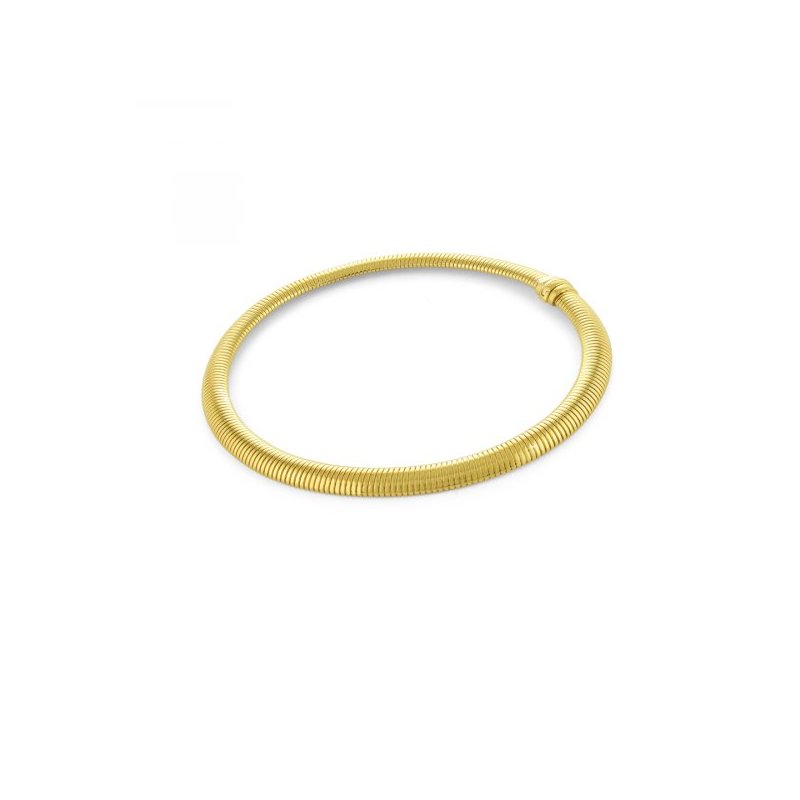 Collana Rigida In Bronzo Dorato