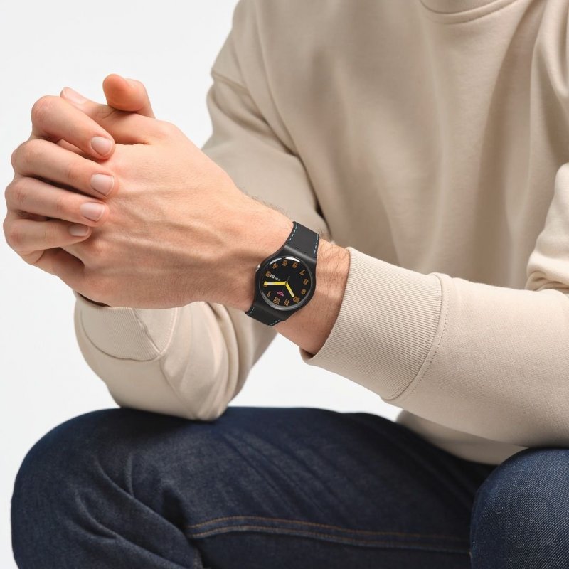 Swatch - Dark Glow - Nero - Biologico