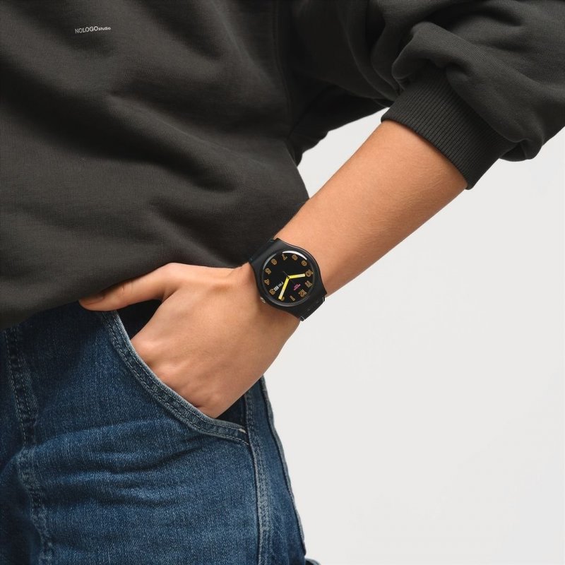 Swatch - Dark Glow - Nero - Biologico