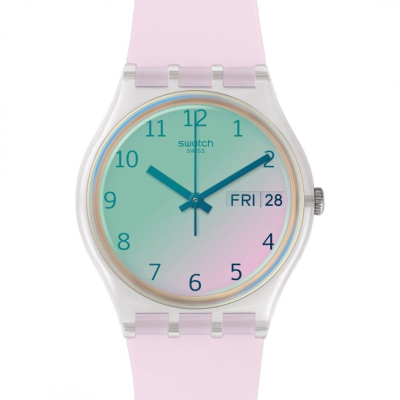 Swatch - Ultrarose Modell - Quadrante Bianco - Plastica