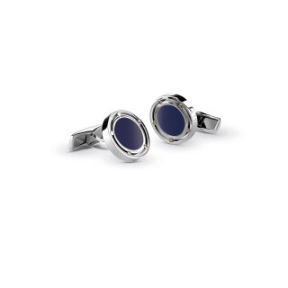 Gemelli in oro, acciaio e lapis
