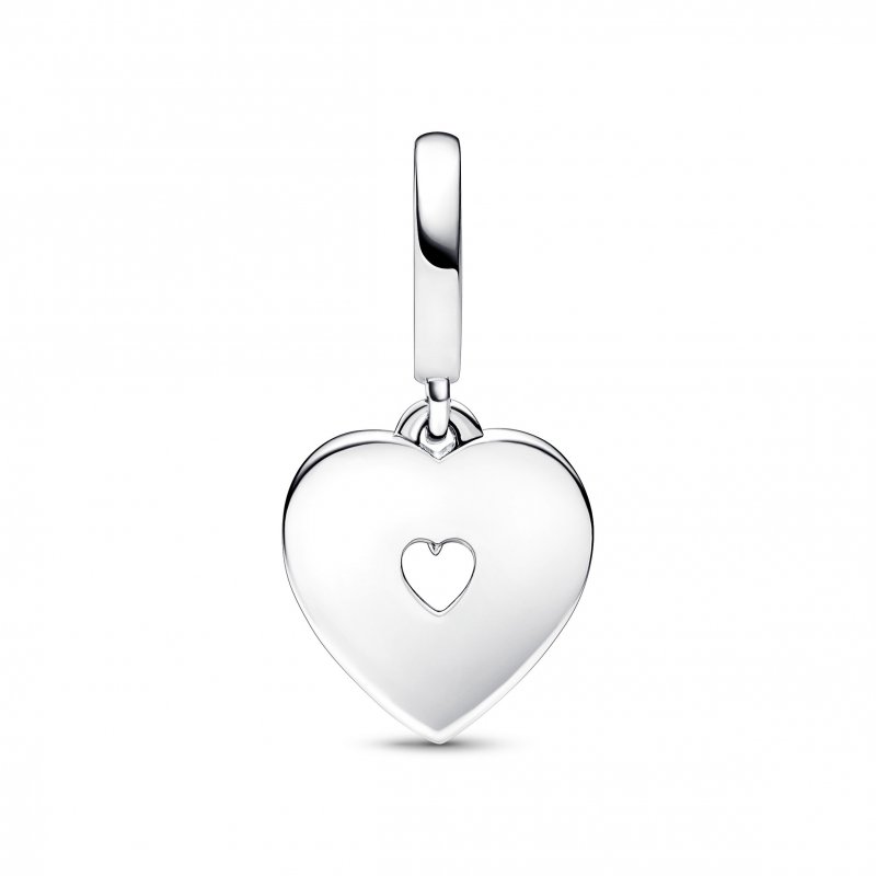 Pendente Doppio Cuore con Perle Coltivate d'Acqua Dolce