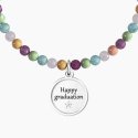 Kidult - Bracciale Laurea - Pietre Multicolor - Ciondolo