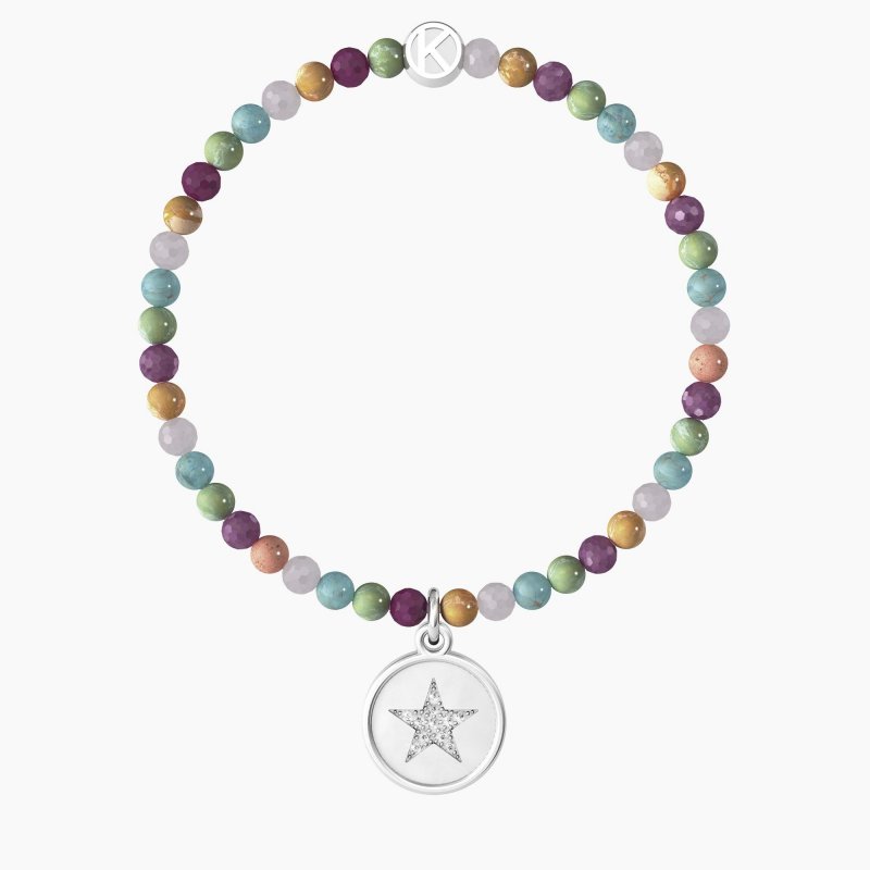 Kidult - Bracciale Laurea - Pietre Multicolor - Ciondolo